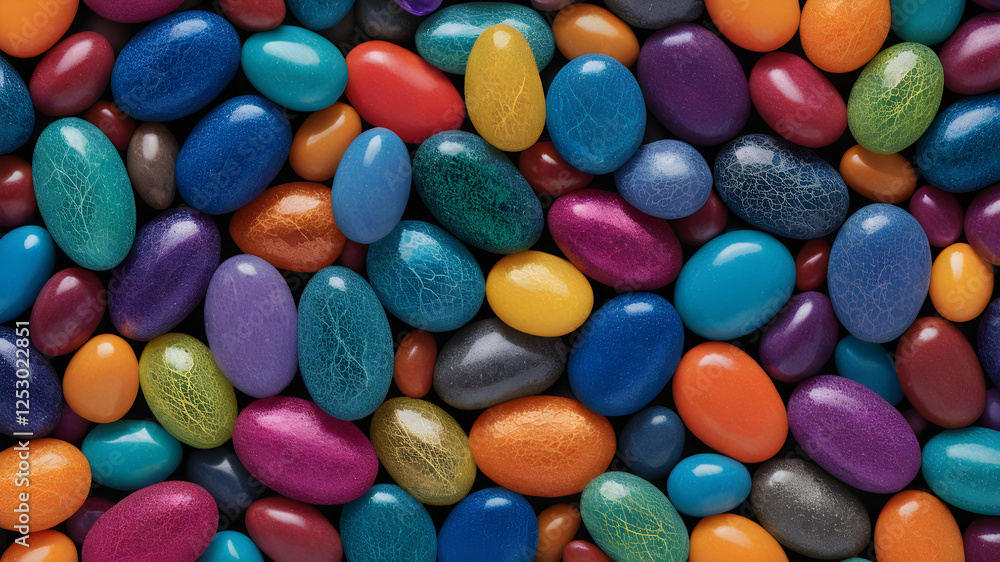 Vibrant and Colorful Stones. A Visual Feast of Nature's Beauty. Generative AI. Vibrant and Colorful Stones. A Visual Feast of Nature's Beauty. Generative AI.
