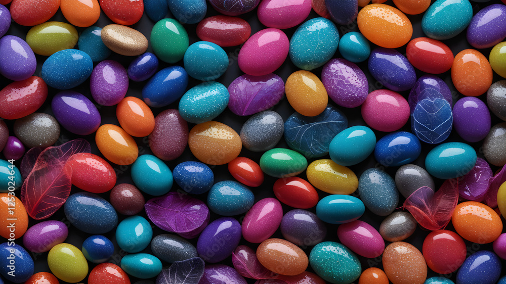 Vibrant and Colorful Stones. A Visual Feast of Nature's Beauty. Generative AI. Vibrant and Colorful Stones. A Visual Feast of Nature's Beauty. Generative AI.