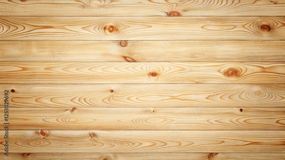 Naklejka premium Large Format Beige Wooden Texture Background - Top View Photography