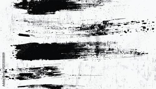 Wallpaper Mural Black brushstroke textures for artistic backgrounds. Black paint strokes. Brush strokes texture.  Torontodigital.ca