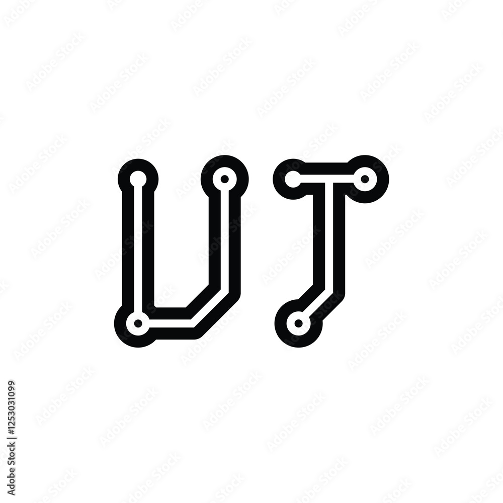 UJ monogram logo design letter text name symbol monochrome logotype alphabet character simple logo UJ monogram logo design letter text name symbol monochrome logotype alphabet character simple logo