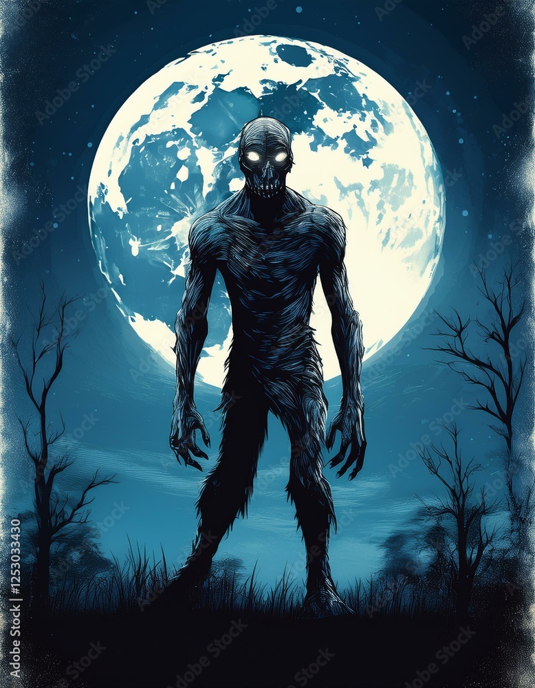 Fototapeta premium scary halloween witch