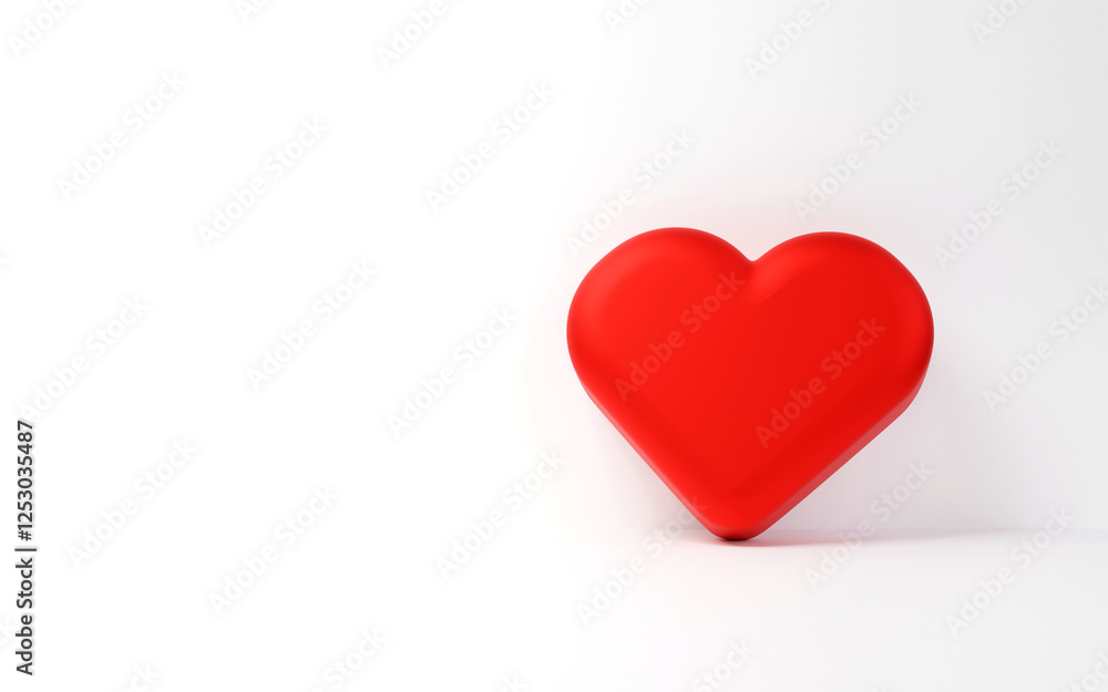 red heart white background The concept of love, warmth and health care red heart white background The concept of love, warmth and health care