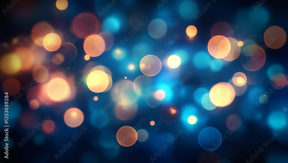 Abstract bokeh lights in dark background Abstract bokeh lights in dark background
