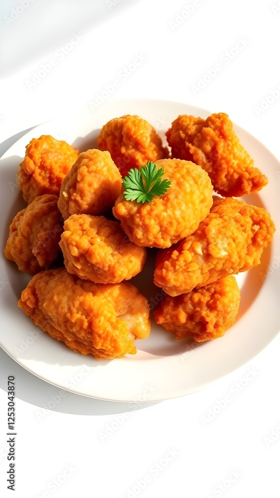 fried chicken on a plate fried chicken on a plate