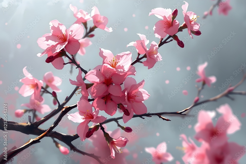 Flower Queen Tiger or Sakura Thai Prunus cerasoides Flower Queen Tiger or Sakura Thai Prunus cerasoides