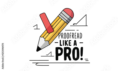 National Proofreading Day Vector Design | T-Shirt, Poster, Sticker, Social Media & Animated GIF | Solid Colors, No Gradient, Vector Illustration. Print ready eps