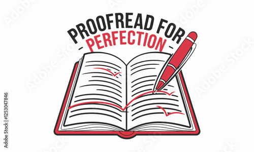 National Proofreading Day Vector Design | T-Shirt, Poster, Sticker, Social Media & Animated GIF | Solid Colors, No Gradient, Vector Illustration. Print ready eps
