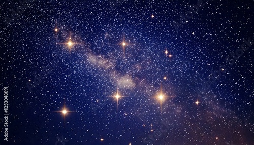 Generated image : arrière-plan ciel étoilé