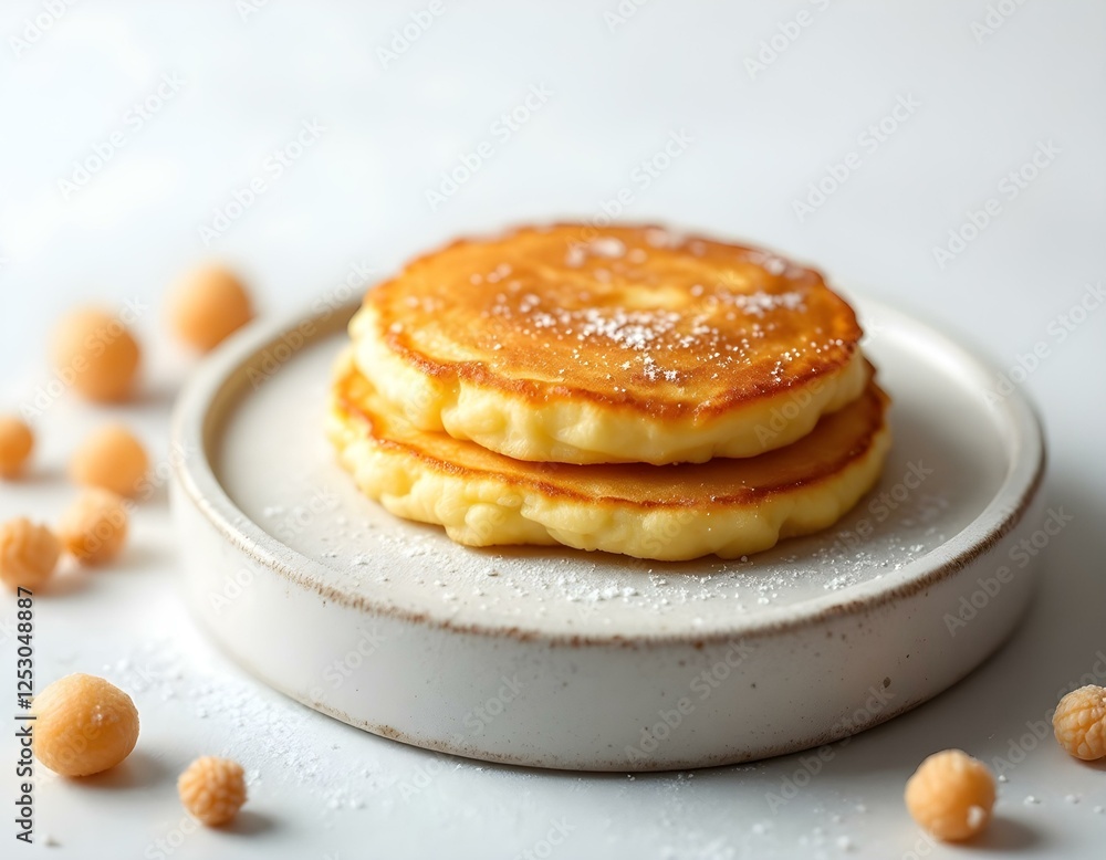 Malpua deep-fried sweet pancake isolated on white background Malpua deep-fried sweet pancake isolated on white background