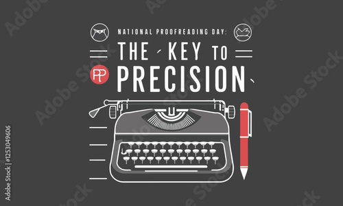 National Proofreading Day Vector Design | T-Shirt, Poster, Sticker, Social Media & Animated GIF | Solid Colors, No Gradient, Vector Illustration. Print ready eps
