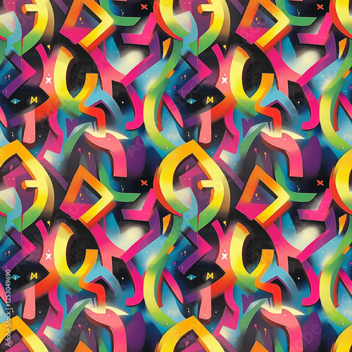 seamless graffiti wall texture