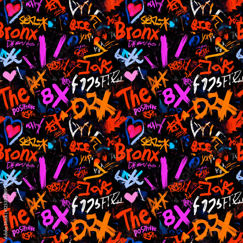 seamless graffiti wall texture