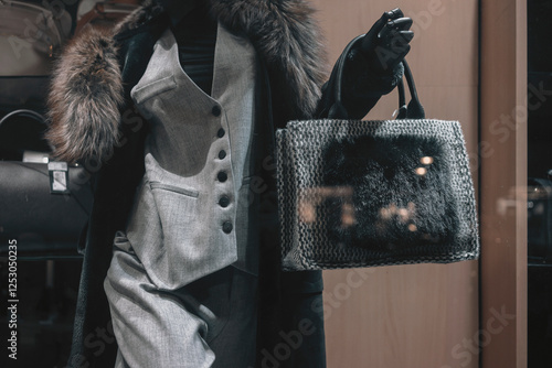 Women's fashion salon window display