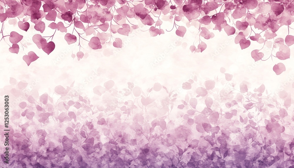 Gentle Nature Background, Soft Watercolor Wash With Violet And Cream Palette, Romantic Floral Decor Gentle Nature Background, Soft Watercolor Wash With Violet And Cream Palette, Romantic Floral Decor
