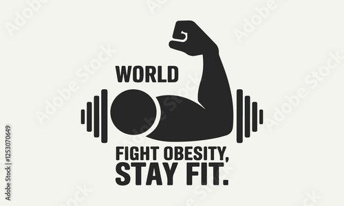 World Obesity Day Vector Illustration | Social Media, T-Shirt, Poster, Sticker, Print Card & Animated GIF Design. Print ready eps