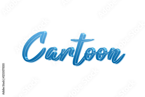 Cartoon 3d text effect
