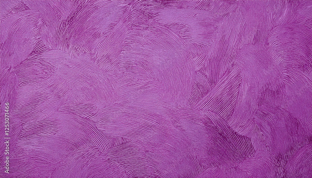 Obraz premium textured purple stucco wall background with artistic abstract brushstroke pattern for interior design, wallpaper, and decor