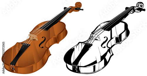 violin vector