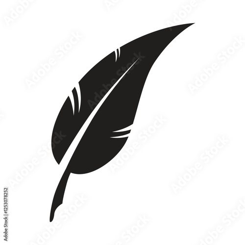 Feather icon vector design template