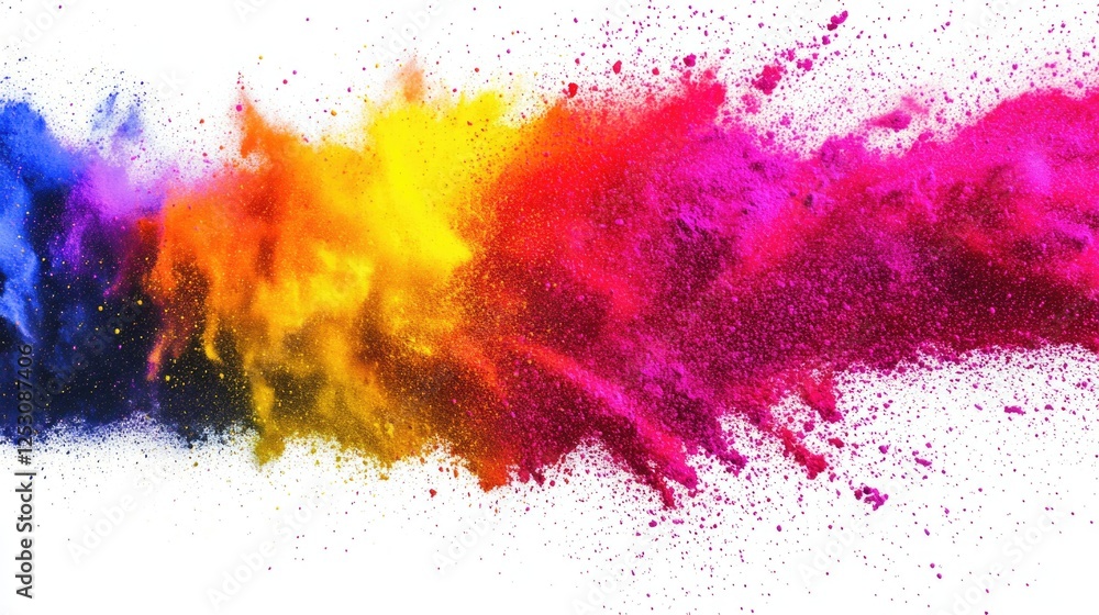 Fototapeta premium Vibrant confetti in action