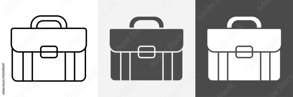 Briefcase Icon set vector art Briefcase Icon set vector art