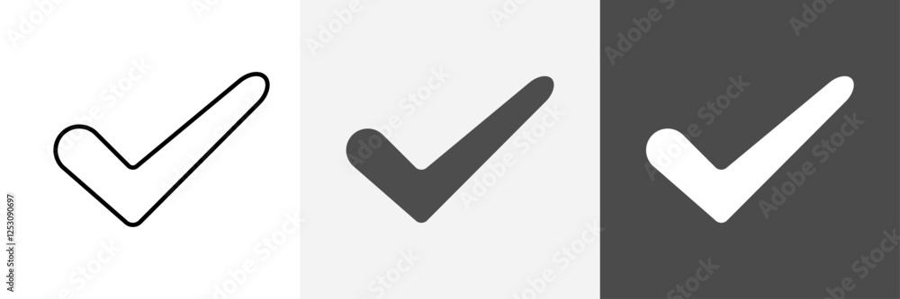 Check icon set vector art Check icon set vector art