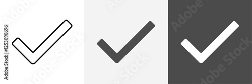 Check icon set vector art