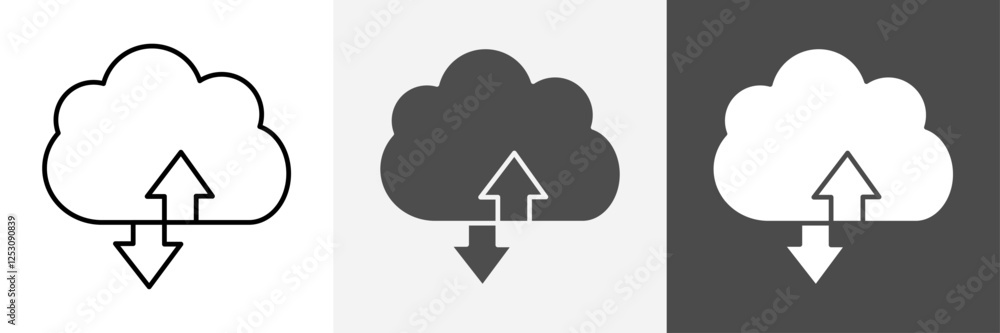 Cloud Computing icon set vector art Cloud Computing icon set vector art