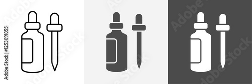 dropper icon set vector art