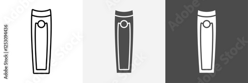 Nail Clipper Icon set vector art