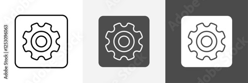 Setting icon set vector art