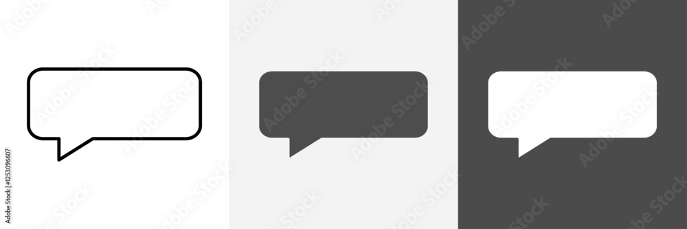 Fototapeta premium Speech Bubble icon set vector art