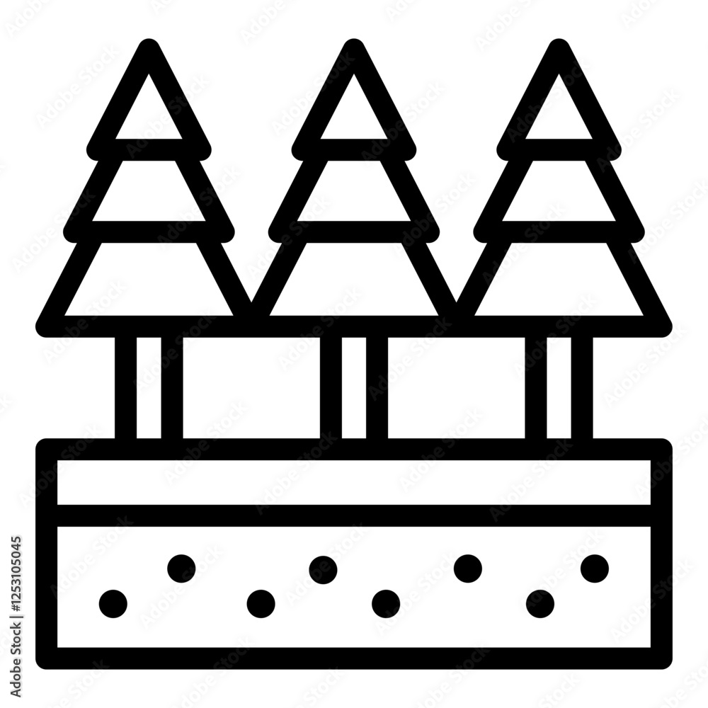 Pedosphere icon. Vector line icon Pedosphere icon. Vector line icon