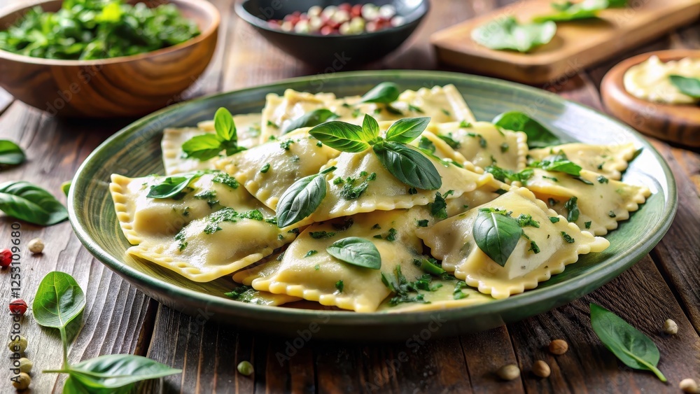 Homemade spinach and ricotta ravioli with fresh herbs, comfort food , spinach, comfort food Homemade spinach and ricotta ravioli with fresh herbs, comfort food , spinach, comfort food