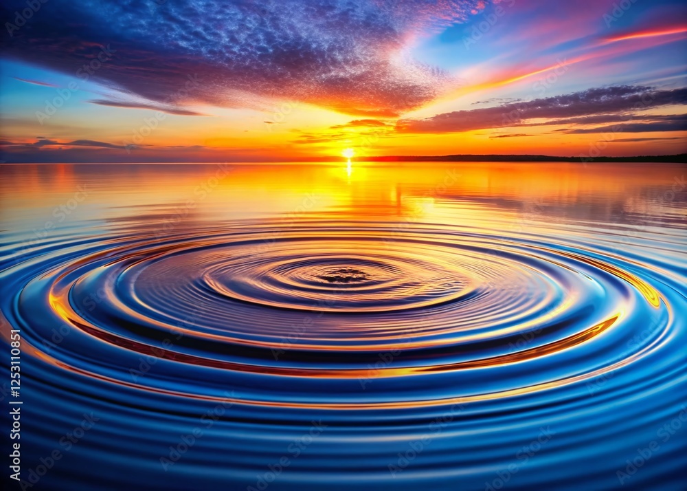 Panoramic Smooth Water Ripples: Harmonious Concentric Circles on Dynamic Water Surface Panoramic Smooth Water Ripples: Harmonious Concentric Circles on Dynamic Water Surface