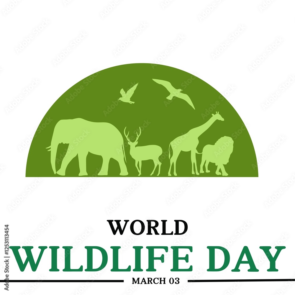 Obraz premium world wildlife day