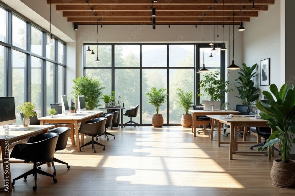 Obraz premium Scandinavian-style office