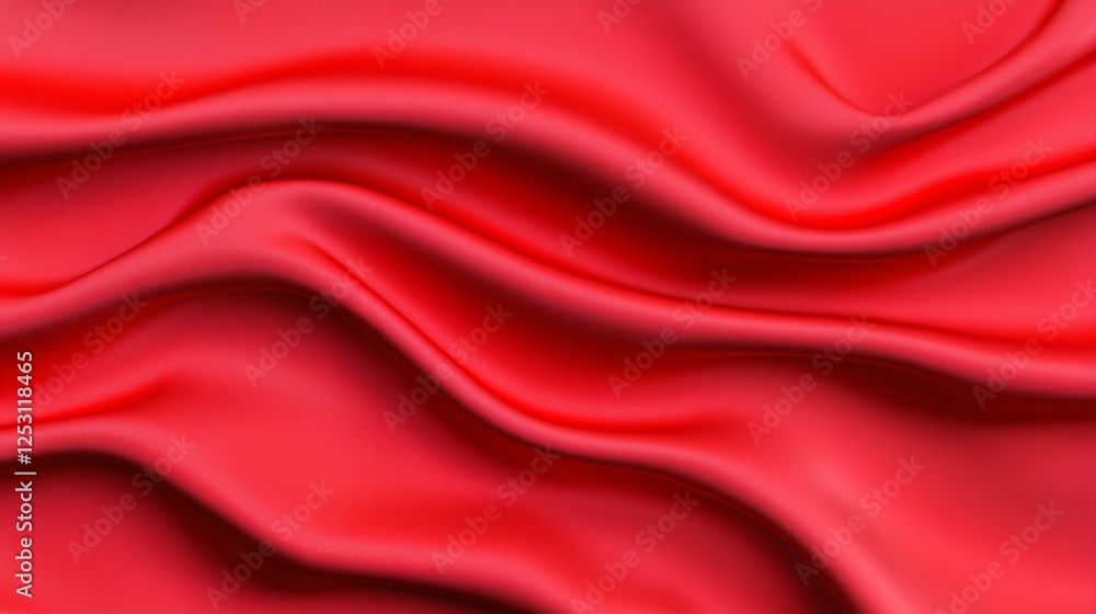Obraz premium Red Silk Fabric Texture