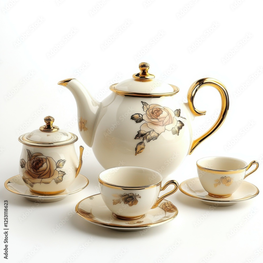 Stylishly Displayed Chic Tea Sets - Perfect for Tea Lovers Stylishly Displayed Chic Tea Sets - Perfect for Tea Lovers