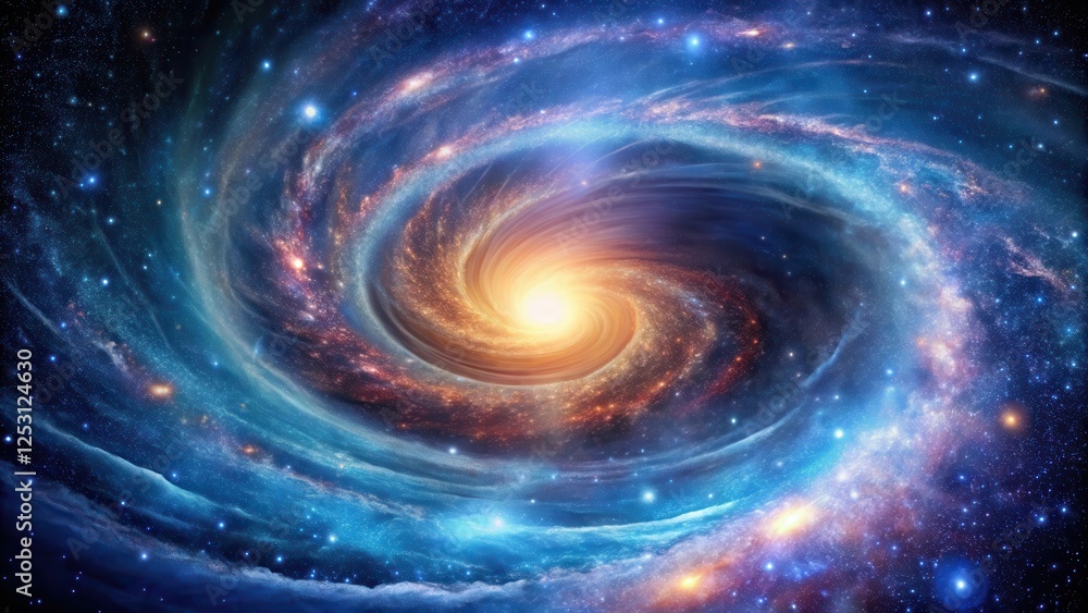 Swirling Vortex of the Cosmos , starry, stars, starry, stars, galaxies, orange glow Swirling Vortex of the Cosmos , starry, stars, starry, stars, galaxies, orange glow