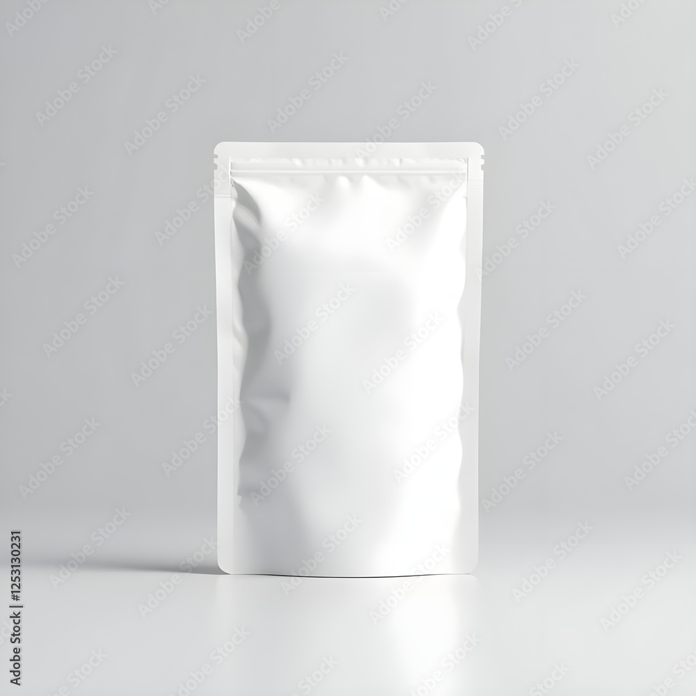 Clean and Minimalist Product Packaging – Isolated Sachet Design Clean and Minimalist Product Packaging – Isolated Sachet Design