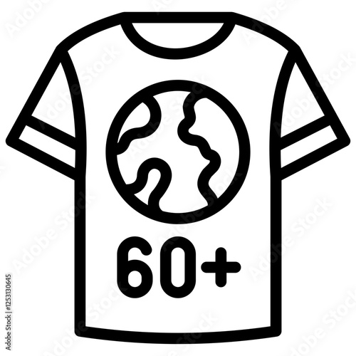 earth hour t shirt icon
