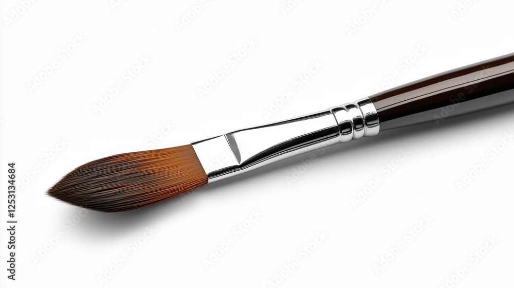 Paint brush with paint on white background. Paint brush with paint on white background.