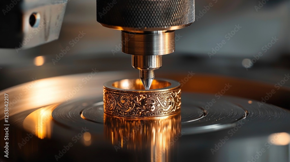 Precision Engineering: Intricate Gold Ring Creation Precision Engineering: Intricate Gold Ring Creation