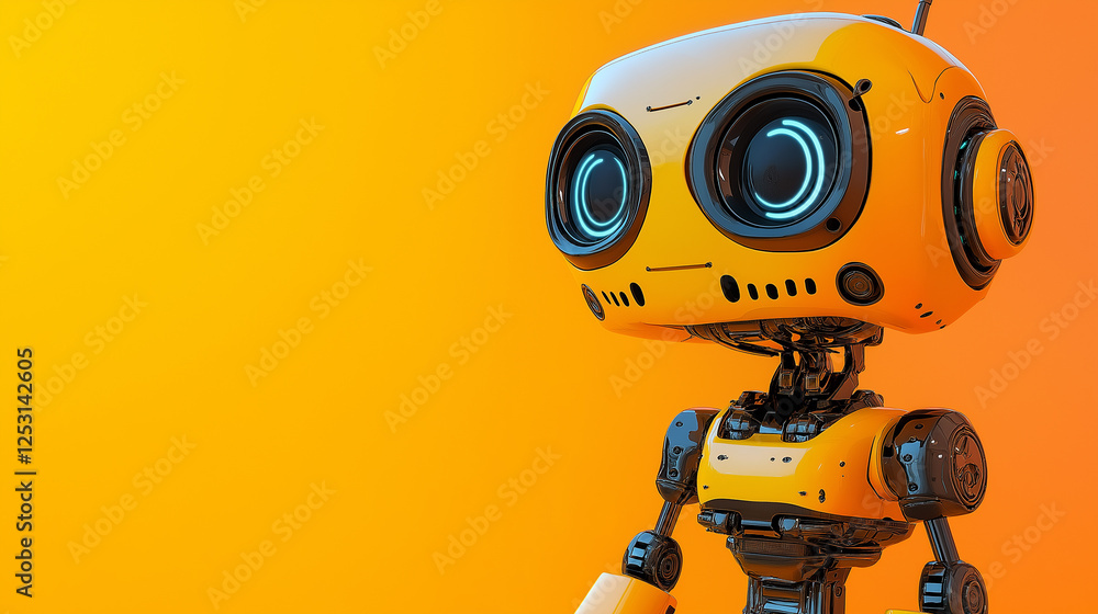 Cartoon 3D intelligent robot picture
Cartoon 3D intelligent robot picture