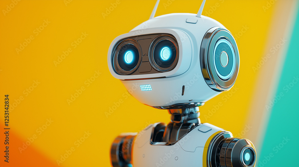 Cartoon 3D intelligent robot picture
Cartoon 3D intelligent robot picture