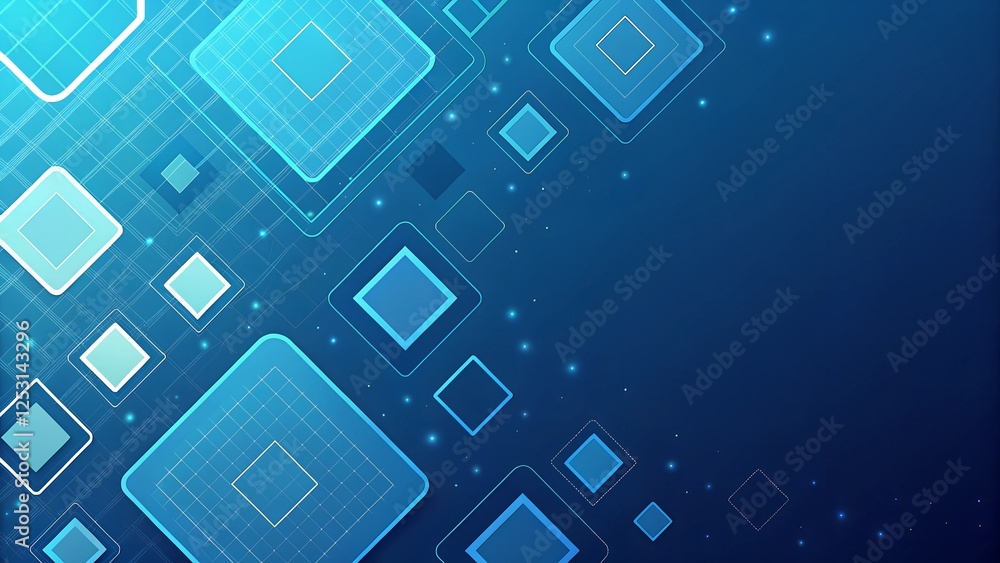 abstract blue background with squares