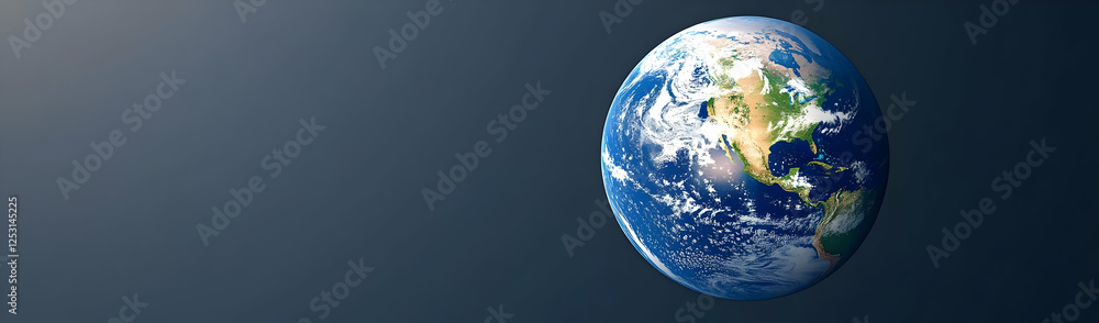 Fototapeta premium Earth from space, North America visible
