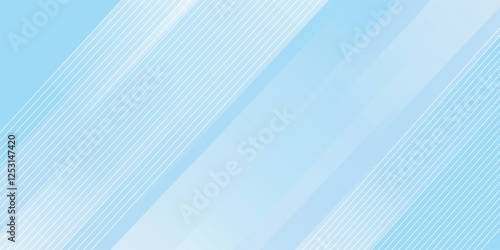 Paper Cut Blue color background abstract art vector